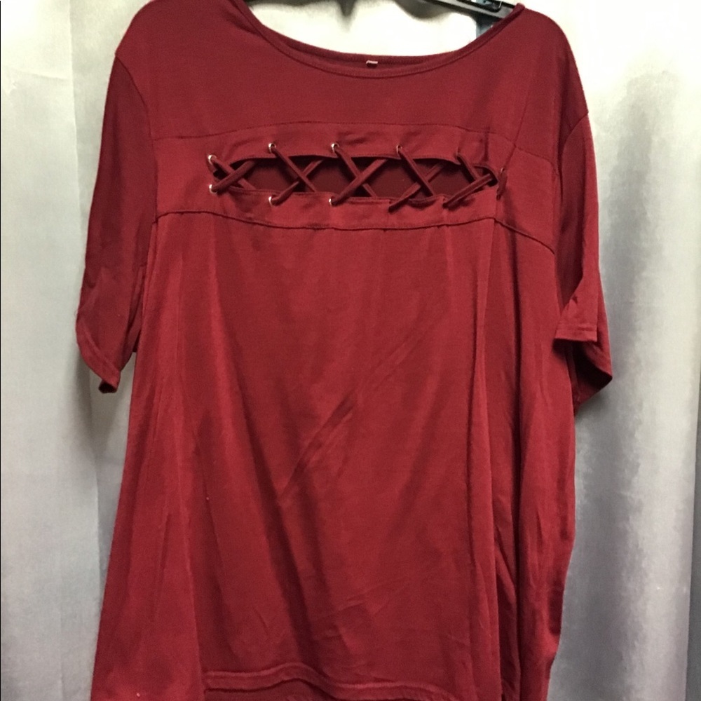 Cut out criss cross top